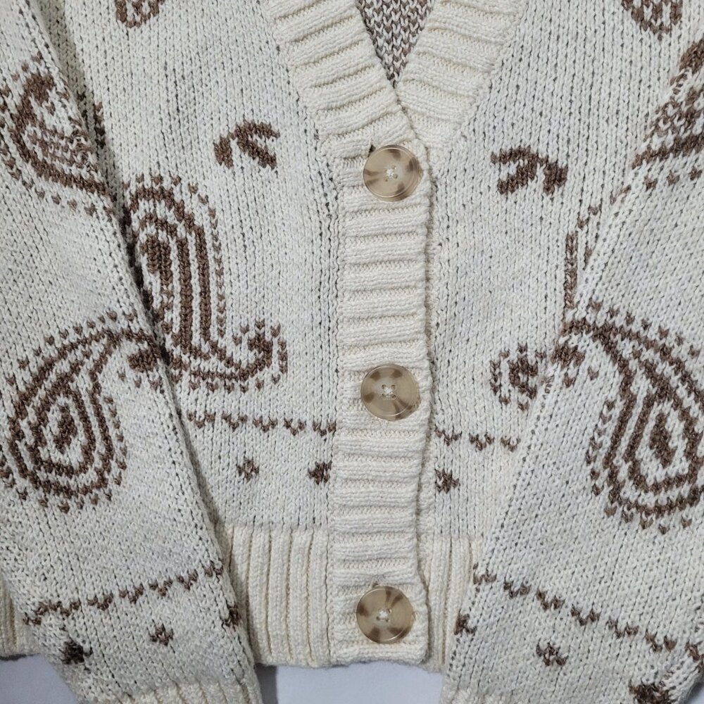 American Eagle Women's Brown Patterned Cardigan S… - image 3